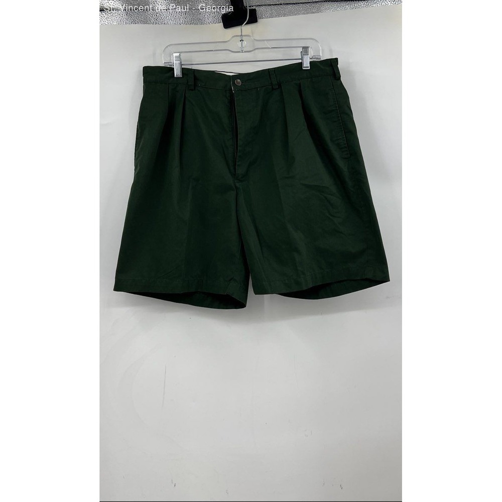 Polo Ralph Lauren Green Pleated Regular Fit Outdoor‎ Golf Shorts Men's 36 Y2K